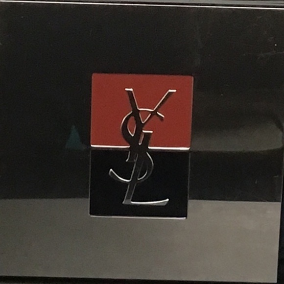 YSL Large (5”x5”) vintage gold tone logo empty makeup palette - Picture 6 of 7